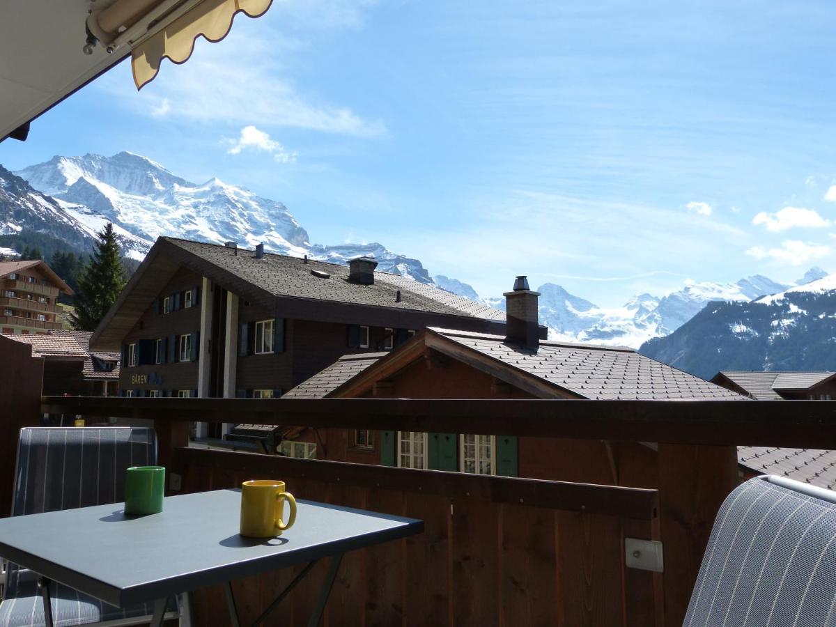 Chalet Bella Vista 3 Apartment Wengen Luaran gambar